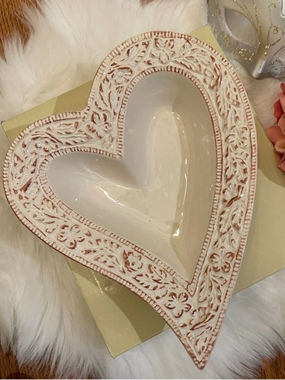 NIB 💗 D’Lusso Home Collection Heart Dish